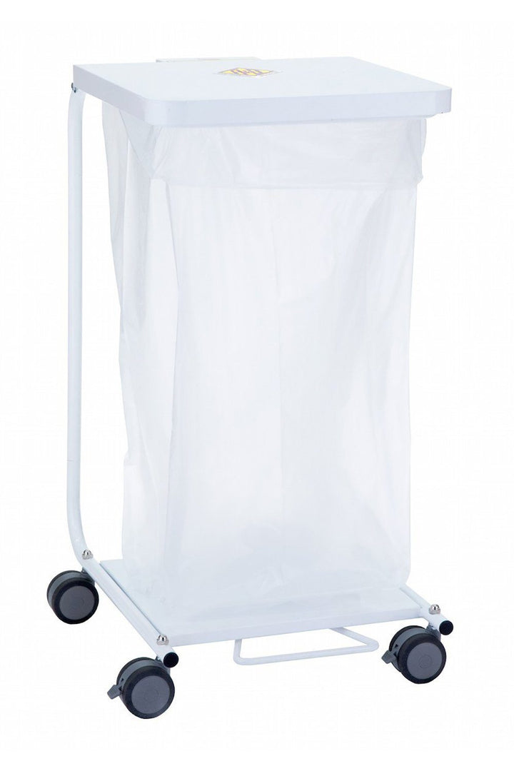 691D-ANTI protective Single Medium Duty Hamper with Metal Lid, Foot Pedal & Damper