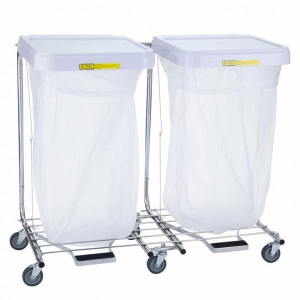 694-32 32 in. Double Medium Duty Hamper with Foot Pedal