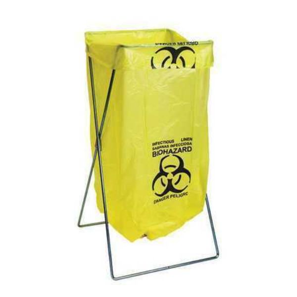 32.5 in. Stainless Steel Stationary Wire Hamper Stand
