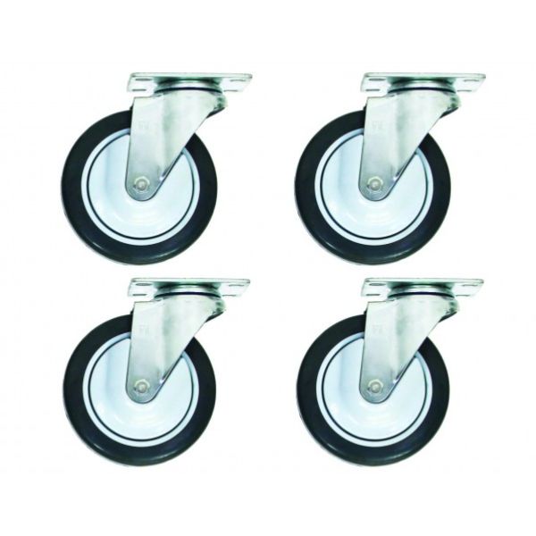 Replacement Casters for Three Panel Privacy Screen & 2 Locking - Set of 4