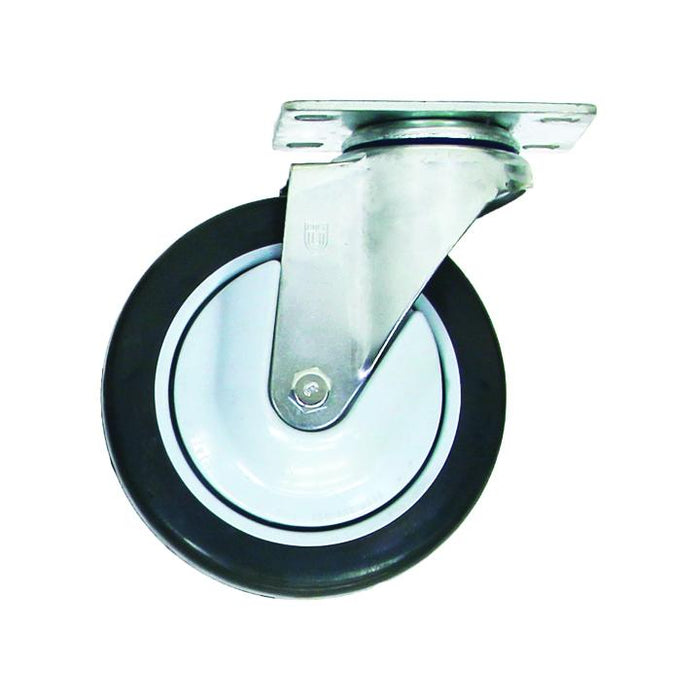 R&B Wire  5 in. Swivel Plate Replacement Caster with Clean Wheel System