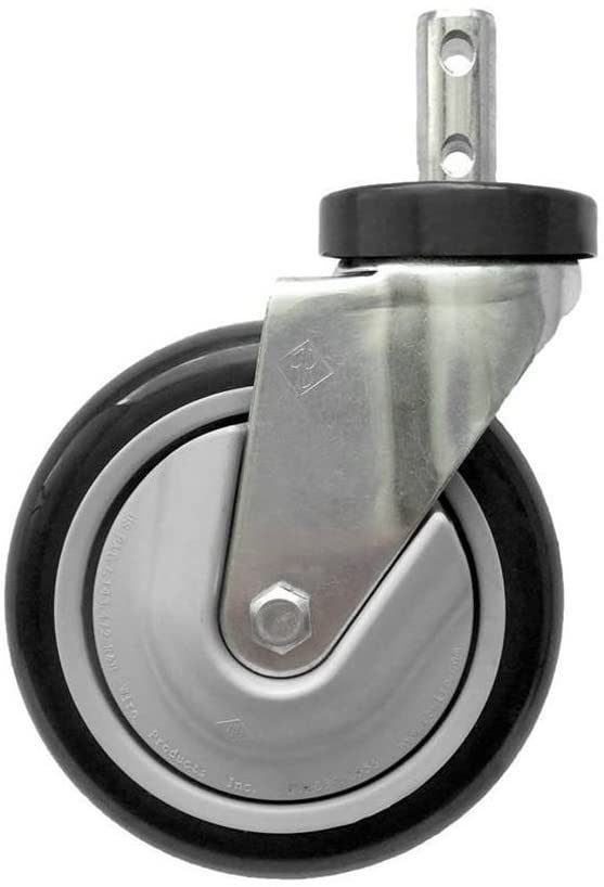 CSTR88G-4PK 5 in. Clean Wheel System Mega-Caster, Gray - Pack of 4