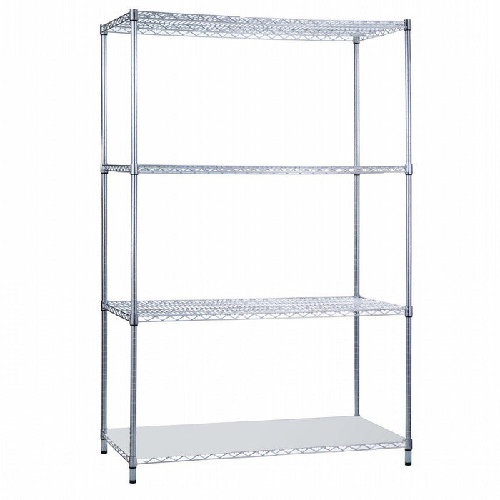 18 x 36 72 in. Shelving Unit with Solid Bottom 16 Gauge Powder Coated Shelf