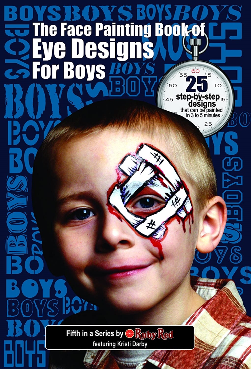 Picture of Ruby Red Paints BOOBOYS Eye Designs for Boys Face Painting Book