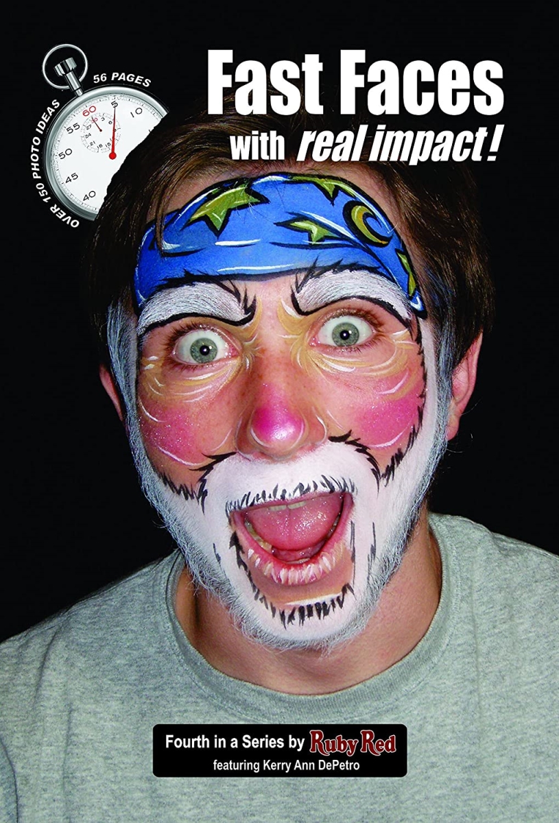 Picture of Ruby Red Paints BOOFAST Fast Faces with Real Impact Face Painting Book