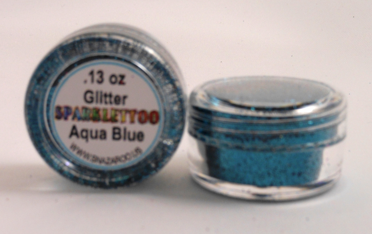 0.13 oz Glitter, Aqua Blue