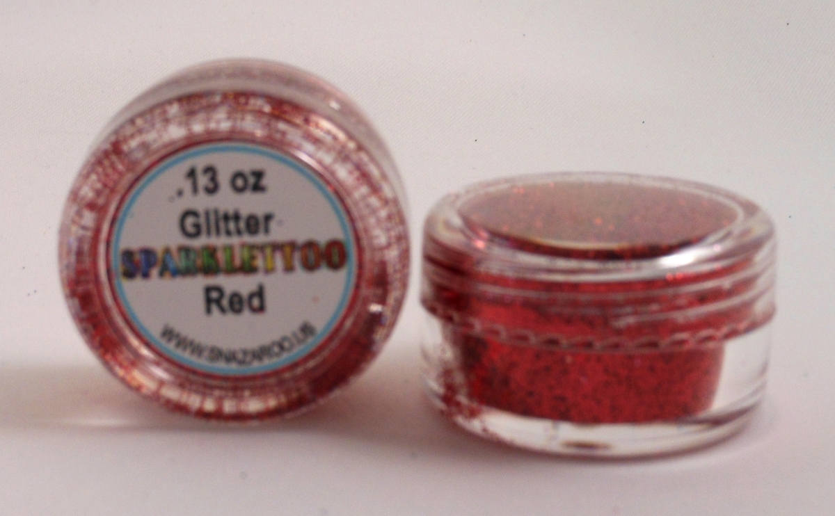 0.13 oz Glitter, Red