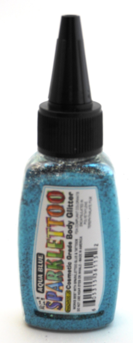 1.1 oz Glitter, Aqua Blue