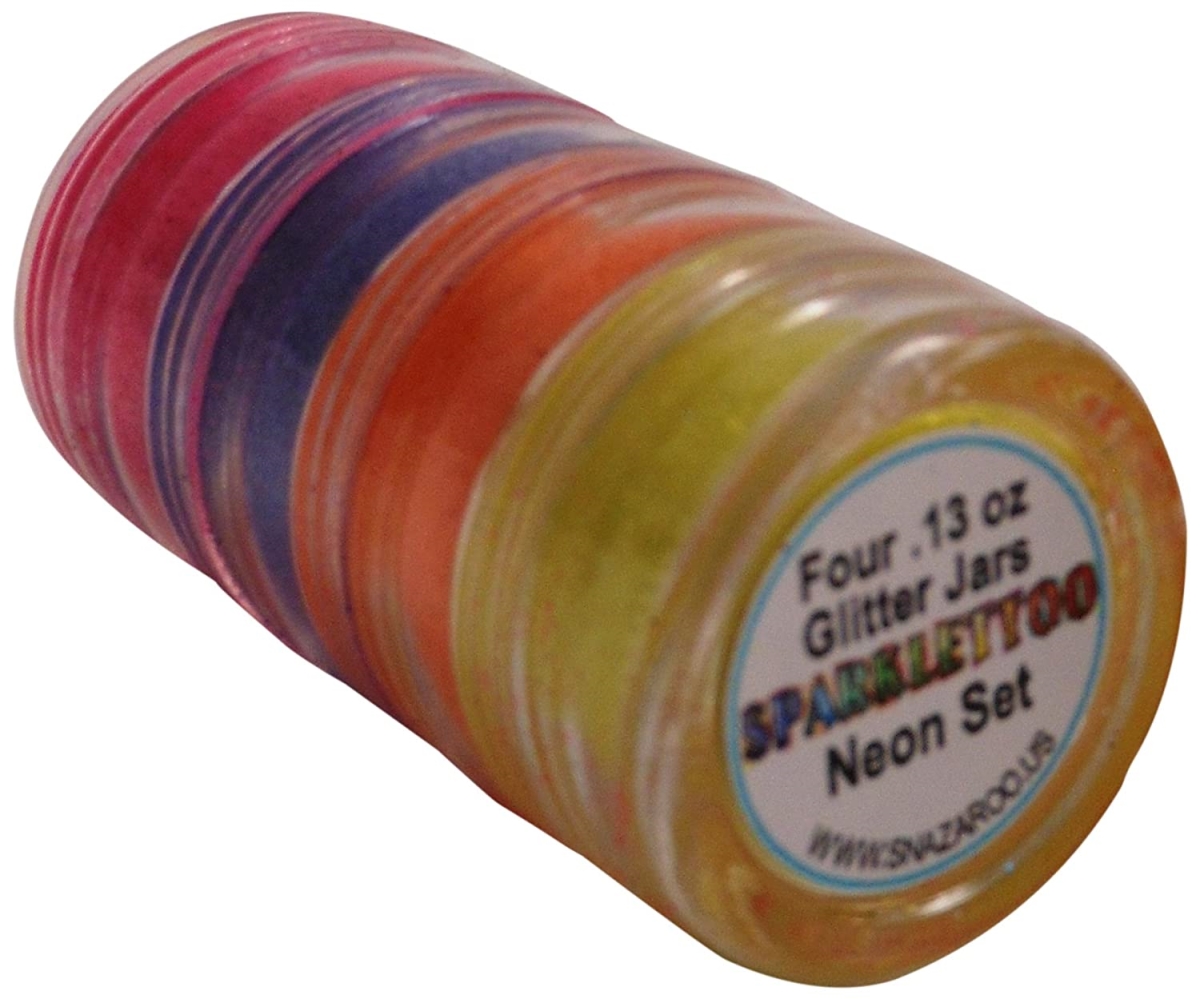 GL-NEONSET 0.13 oz Glitter Set, Neon