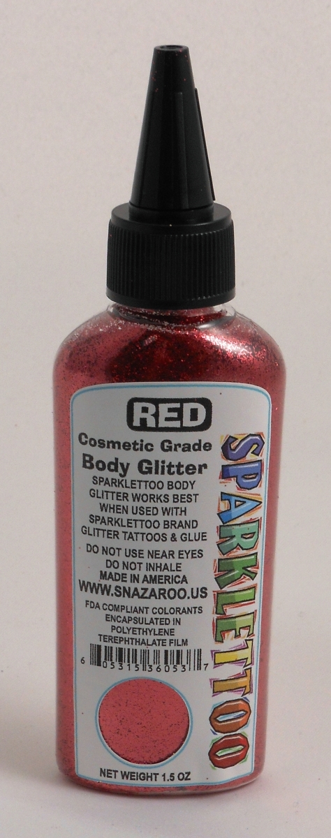 1.5 oz Glitter, Red
