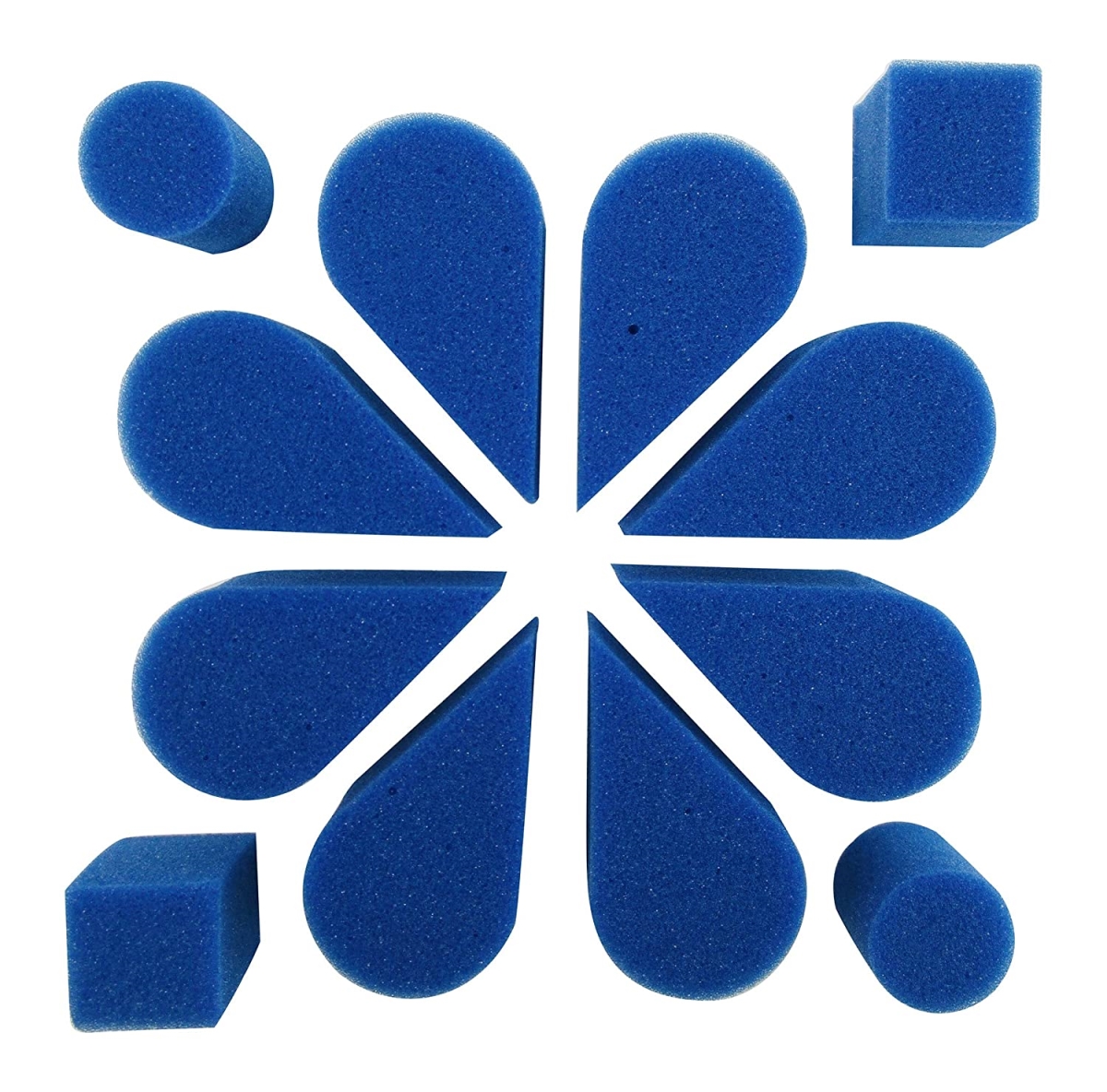 Petal Sponge, Blue - Pack of 8