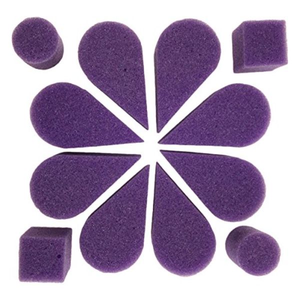 Petal Sponge, Purple - Pack of 8