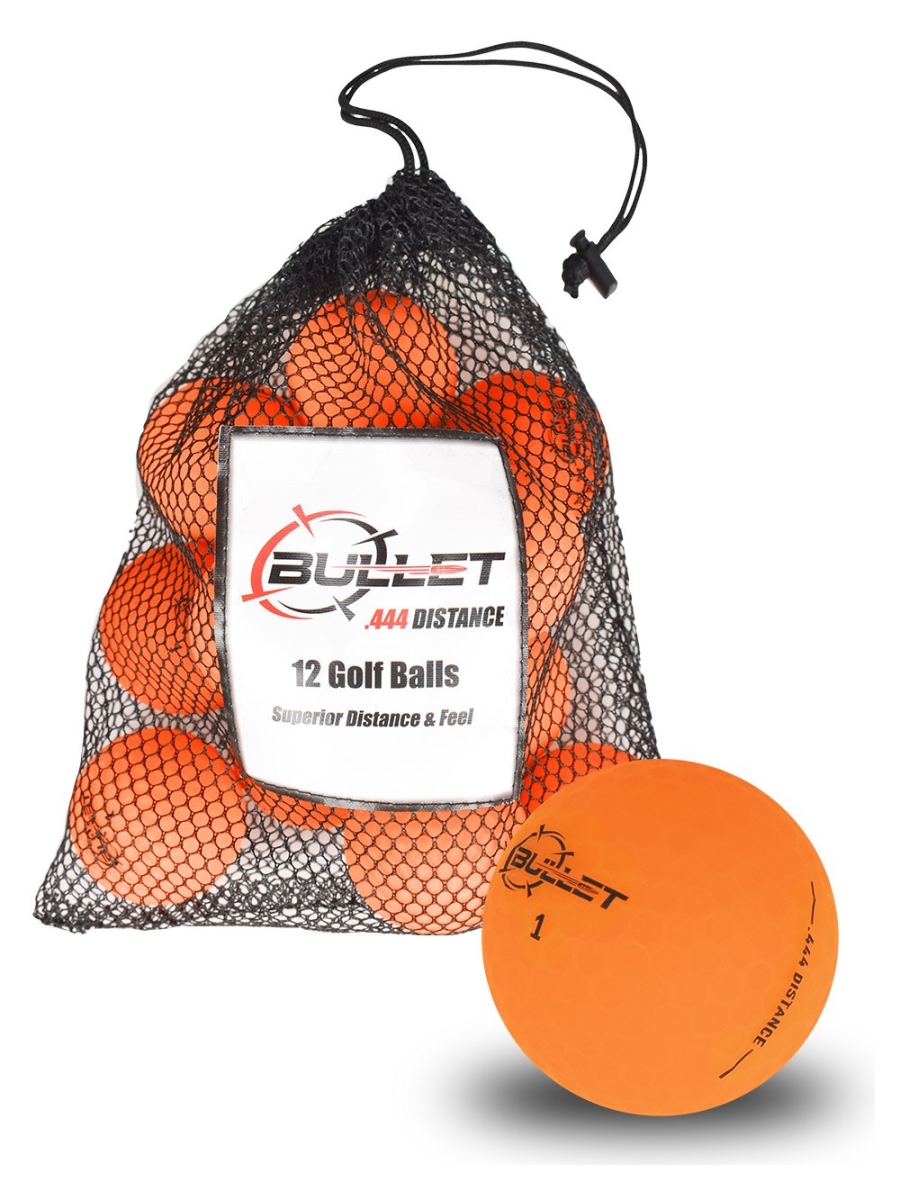 Picture of Bullet 15BUL20DISMATORG11111112 Golf Balls&#44; Orange - Pack of 12