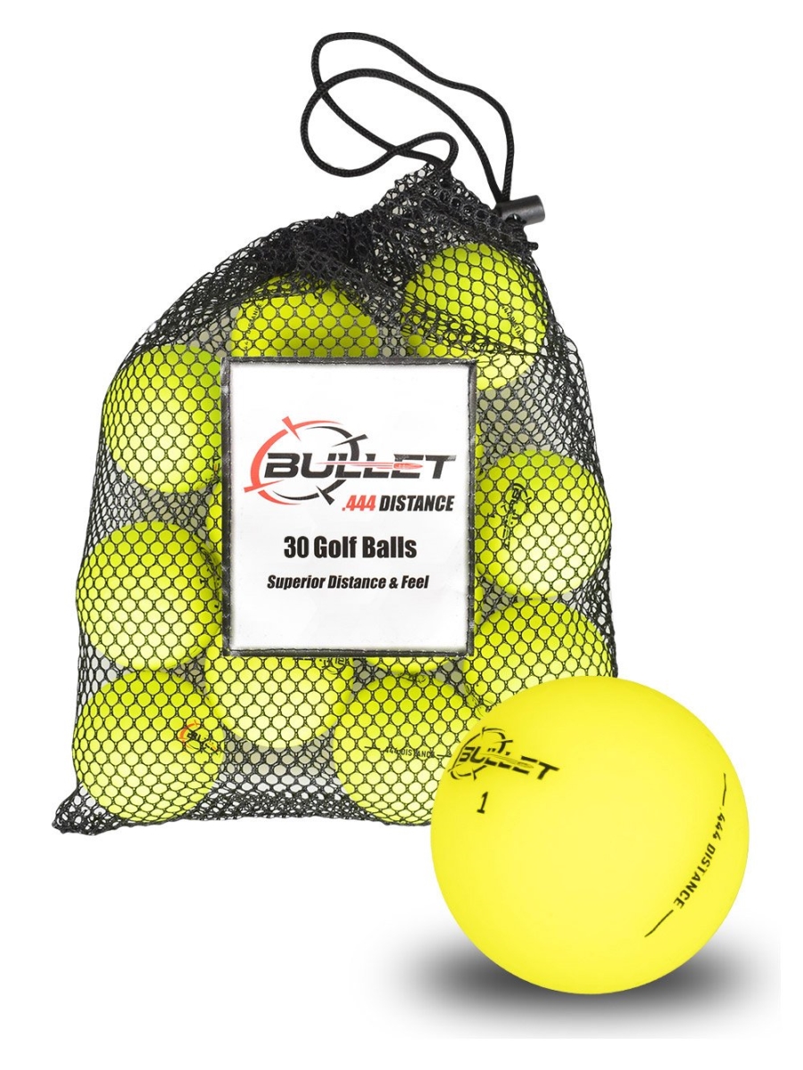 Picture of Bullet 15BUL20DISMATYLW11111112 Golf Balls&#44; Yellow - Pack of 12