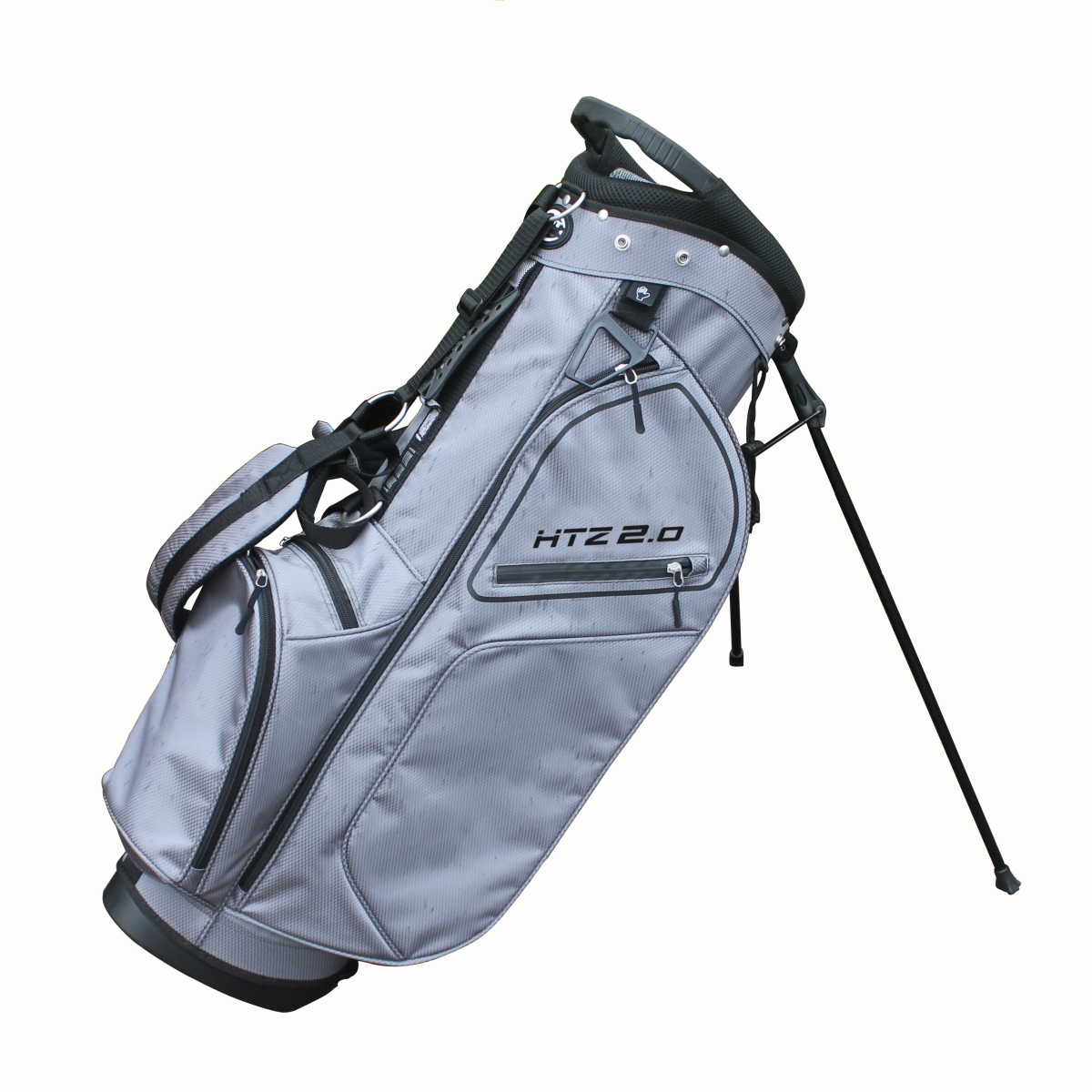 Picture of Hot-Z 02HOT20ST2011111111GBK01 2.0 Golf Stand Bag&#44; Gray & Black