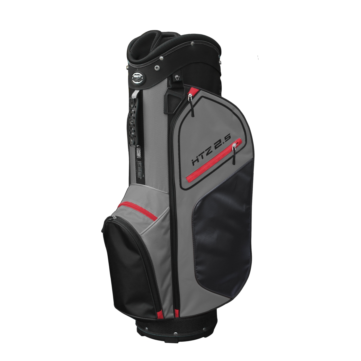 Picture of Hot-Z 02HOT25CT2011111111BGR01 2.5 Golf Cart Bag&#44; Black&#44; Gray & Red