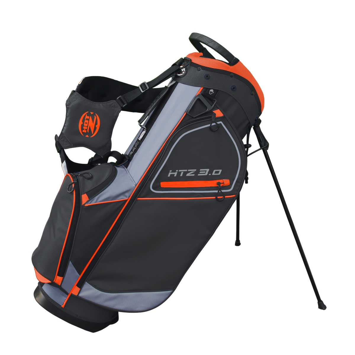 Picture of Hot-Z 02HOT30ST2011111111BOG01 3.0 Golf Stand Bag&#44; Black&#44; Orange & Gray