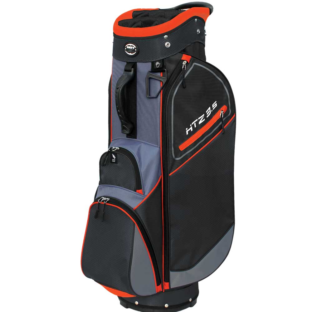 Picture of Hot-Z 02HOT35CT2011111111OBG01 3.5 Golf Cart Bag&#44; Orange&#44; Black & Gray