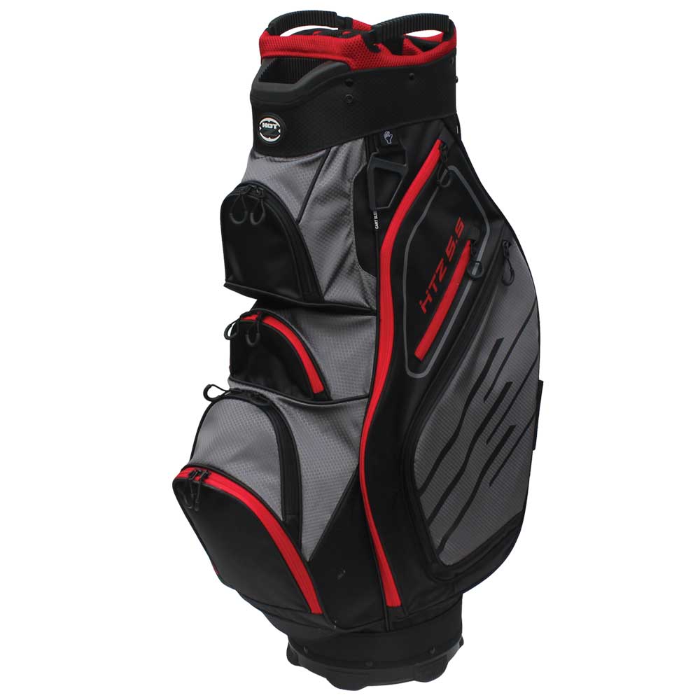 Picture of Hot-Z 02HOT55CT2011111111BGR01 5.5 Golf Cart Bag&#44; Black&#44; Gray & Red