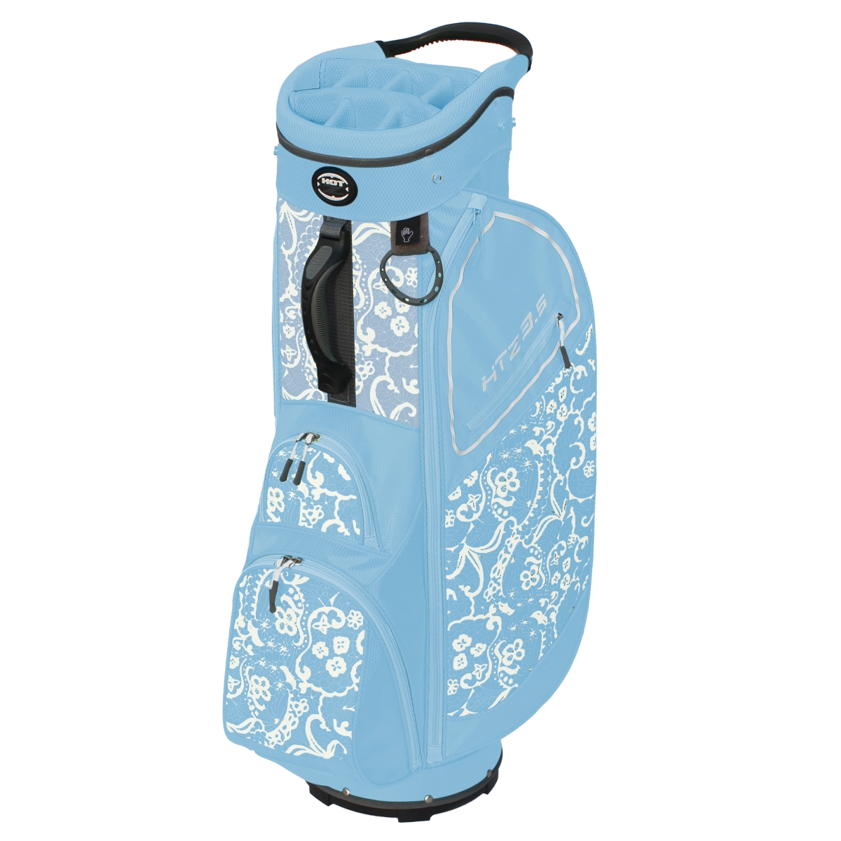 Picture of Hot-Z 02HOT35CT20WMN11111LBL01 9.5 in. Ladies Lace 3.5 Cart Bag&#44; Light Blue