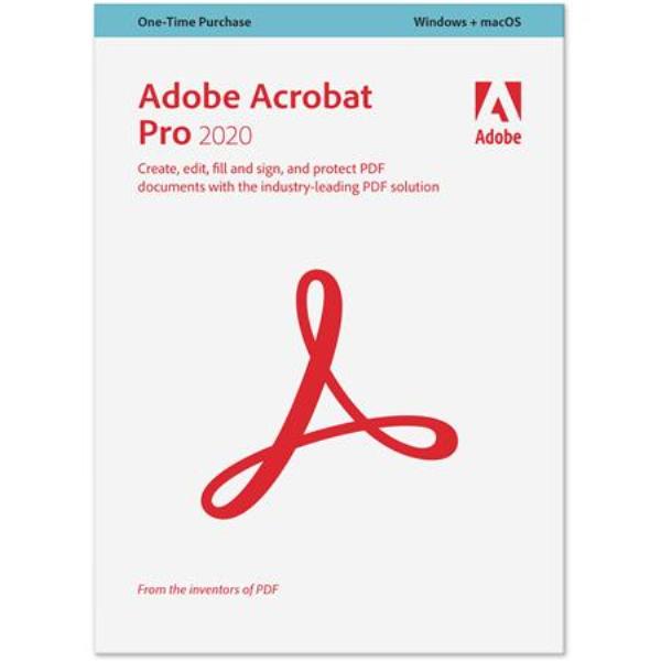 Picture of Adobe 65311586 Acrobat Pro 2020 Software for Windows & Mac&#44; DVD
