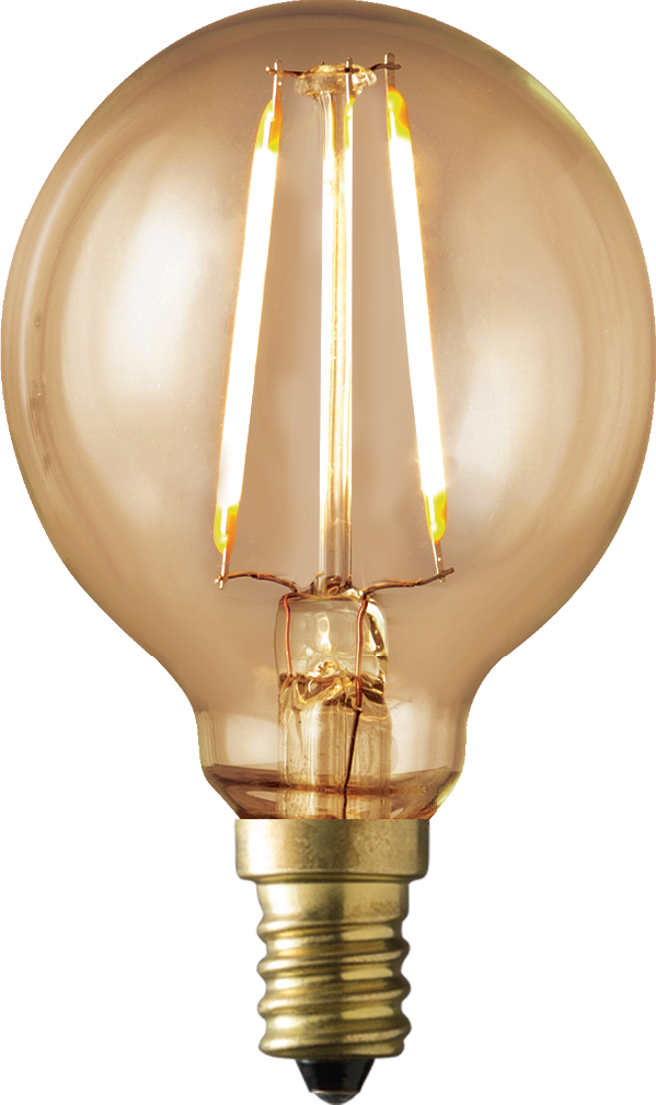 Picture of Archipelago Lighting LTG165V20022CB G16.5 2.0W 2200K Decor Lamp Bulb, Amber