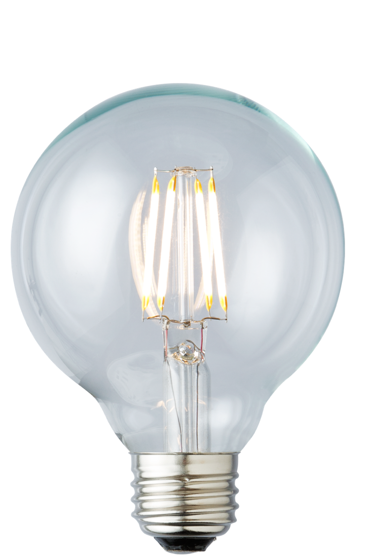 LTG25C20024MB G25 2.0W 2400K Decor Lamp Bulb, Clear