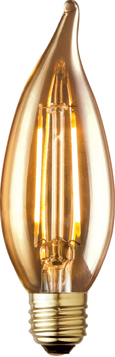 Picture of Archipelago Lighting LTCA10V35022MB CA10 3.5W 2200K E26 Decor Lamp Bulb, Amber