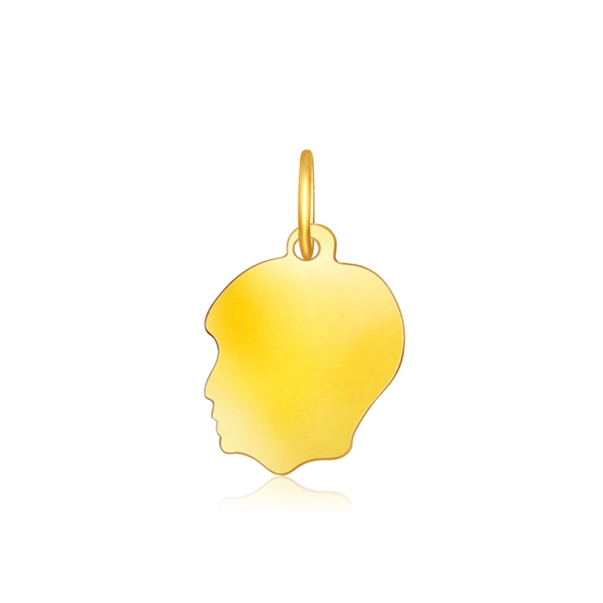 Picture of Iconic Jewels D159371 14k Yellow Gold Small Boy Head Charm