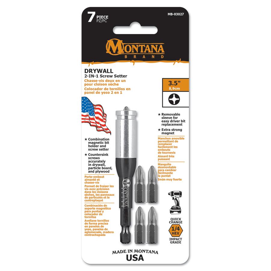 Picture of Montana Brand MB-03027 7 PC Drywall Screw Setter Set