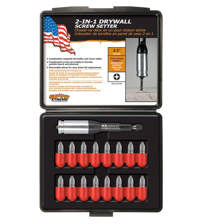 19 PC Drywall Screw Setter Set
