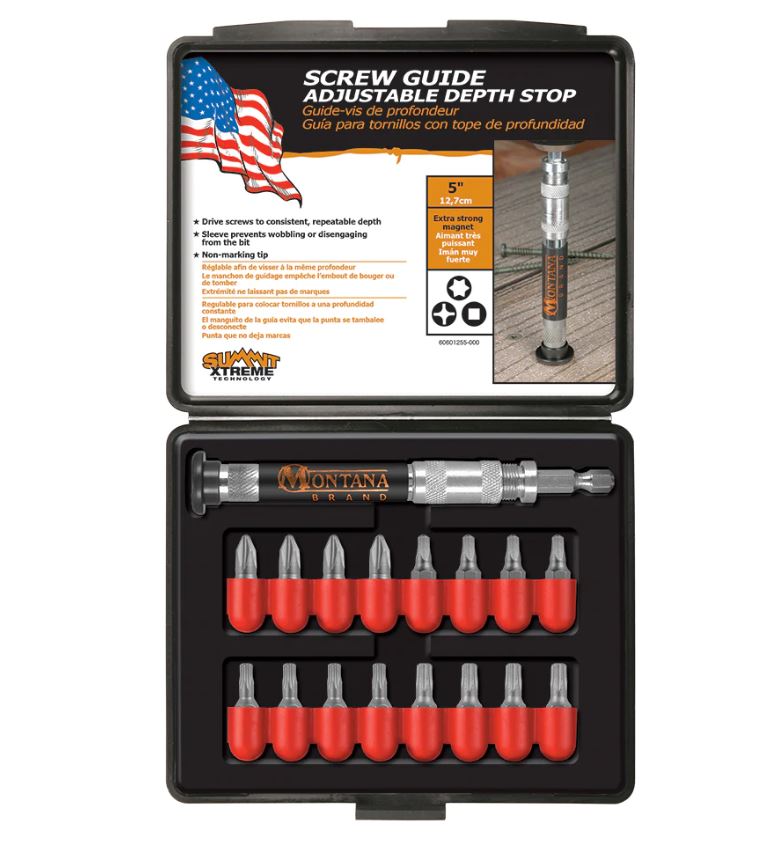 17 PC Screw Guide Adjustable Depth Stop Set