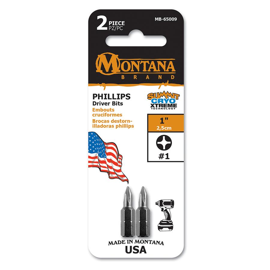 Picture of Montana Brand MB-65010 1 in. Phillips No.2 Driver Bits 10 Pack
