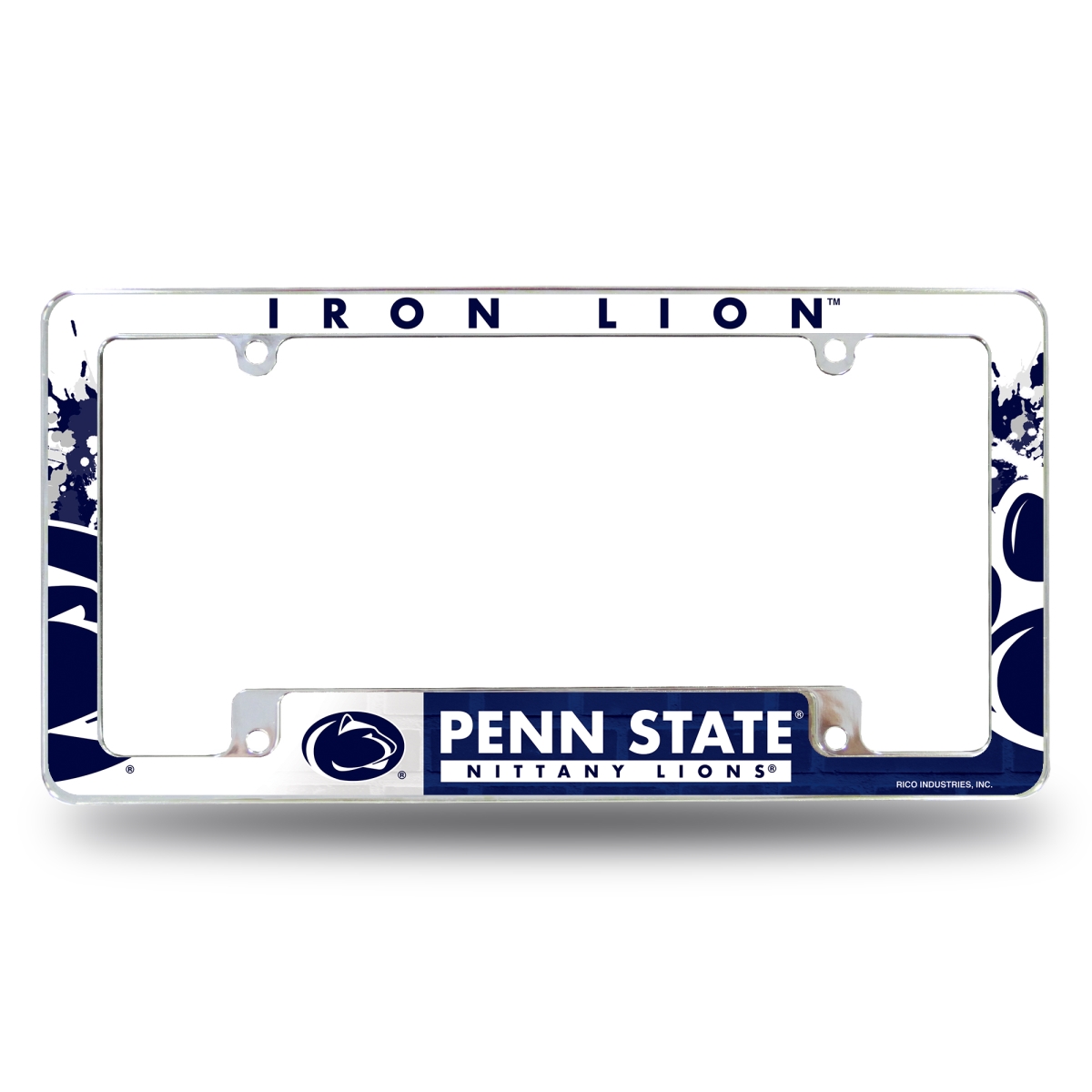 AFC210201B NCAA Penn State Nittany Lions - PSU Primary All Over Chrome License Plate Frame, 12 x 6 in.