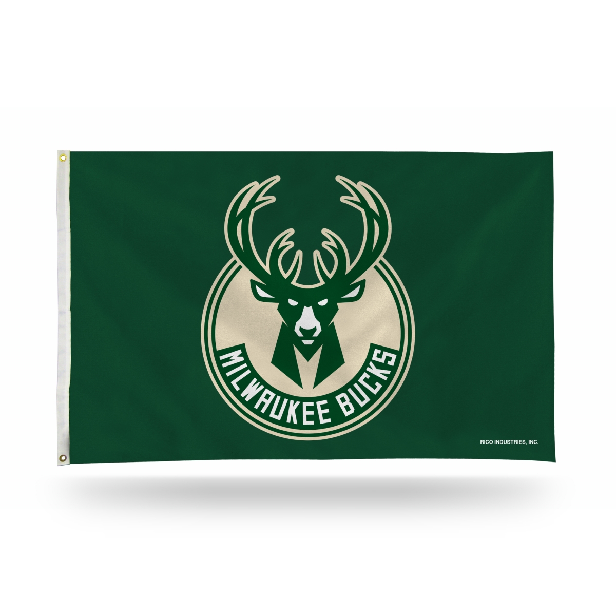 Picture of Rico Industries FGB70004 NBA Basketball Milwaukee Bucks Standard 3 x 5 ft. Banner Flag