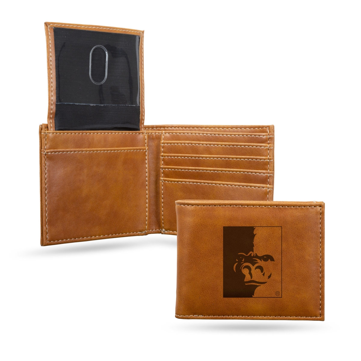 LEBIL310501BR NCAA Pittsburg State Gorillas Laser Engraved Bill-Fold Wallet
