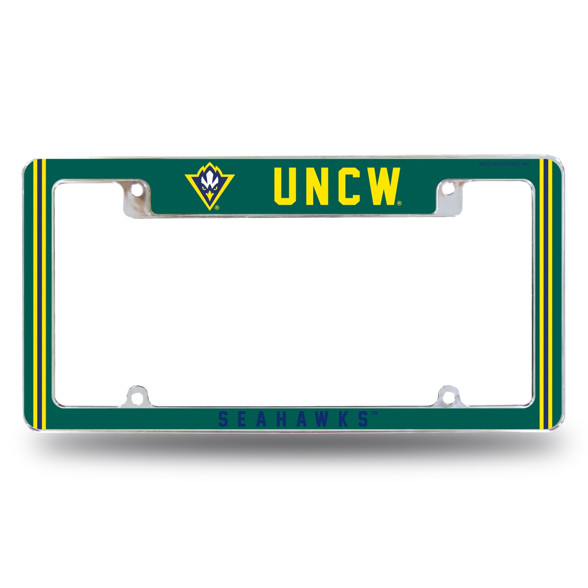 AFC131110T NCAA North Carolina-Wilmington Seahawks Classic All Over Chrome License Plate Frame, 12 x 6 in.