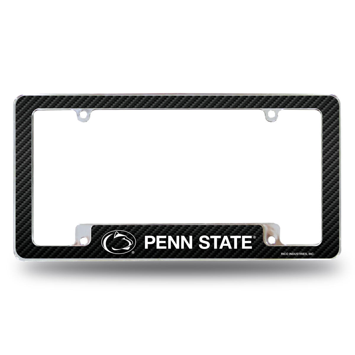 AFC210202BCF NCAA Penn State Nittany Lions - PSU Black All Over Chrome License Plate Frame, 12 x 6 in.