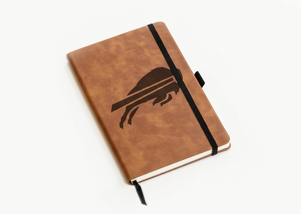 LESPD3501BR-G 8.25 x 5.25 in. NFL Football Buffalo Bills with Primary Journal & Notepad for Office Accessory - Brown