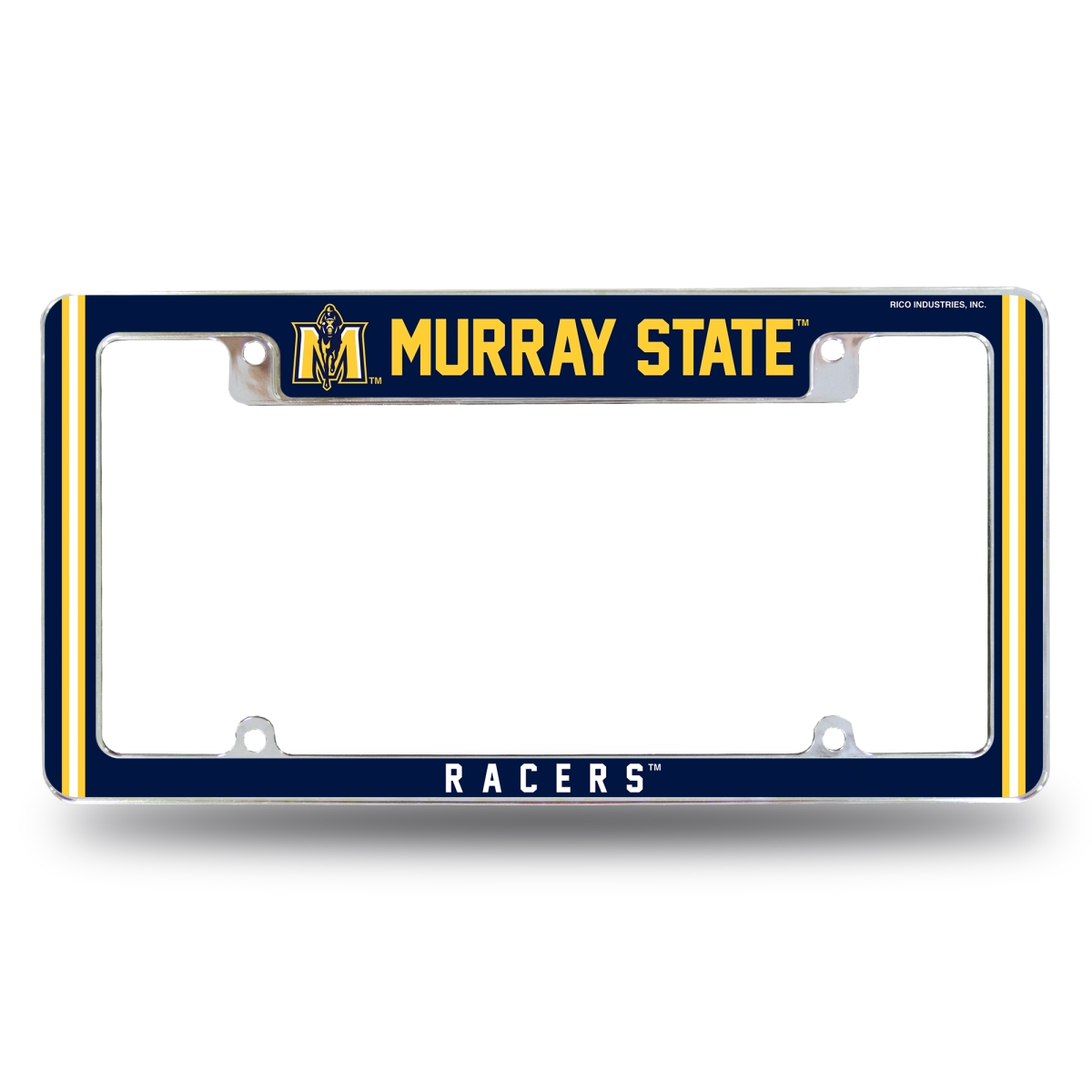 AFC190310T NCAA Murray State Racers Classic All Over Chrome License Plate Frame, 12 x 6 in.