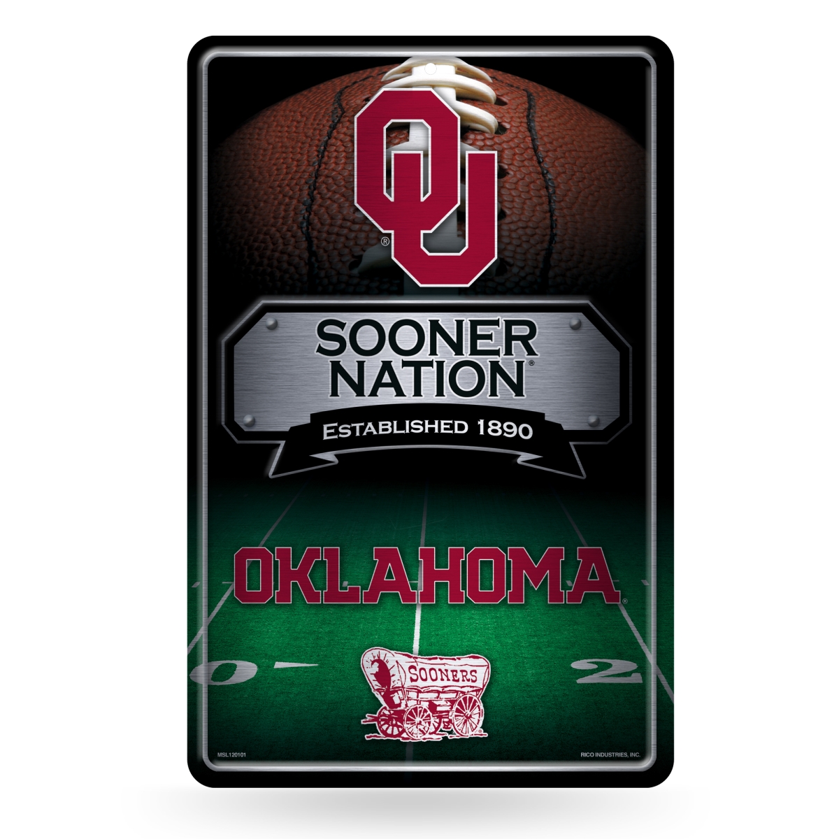 MSL230202 NCAA Oklahoma Sooners 11 x 17 in. Home Decor Sign