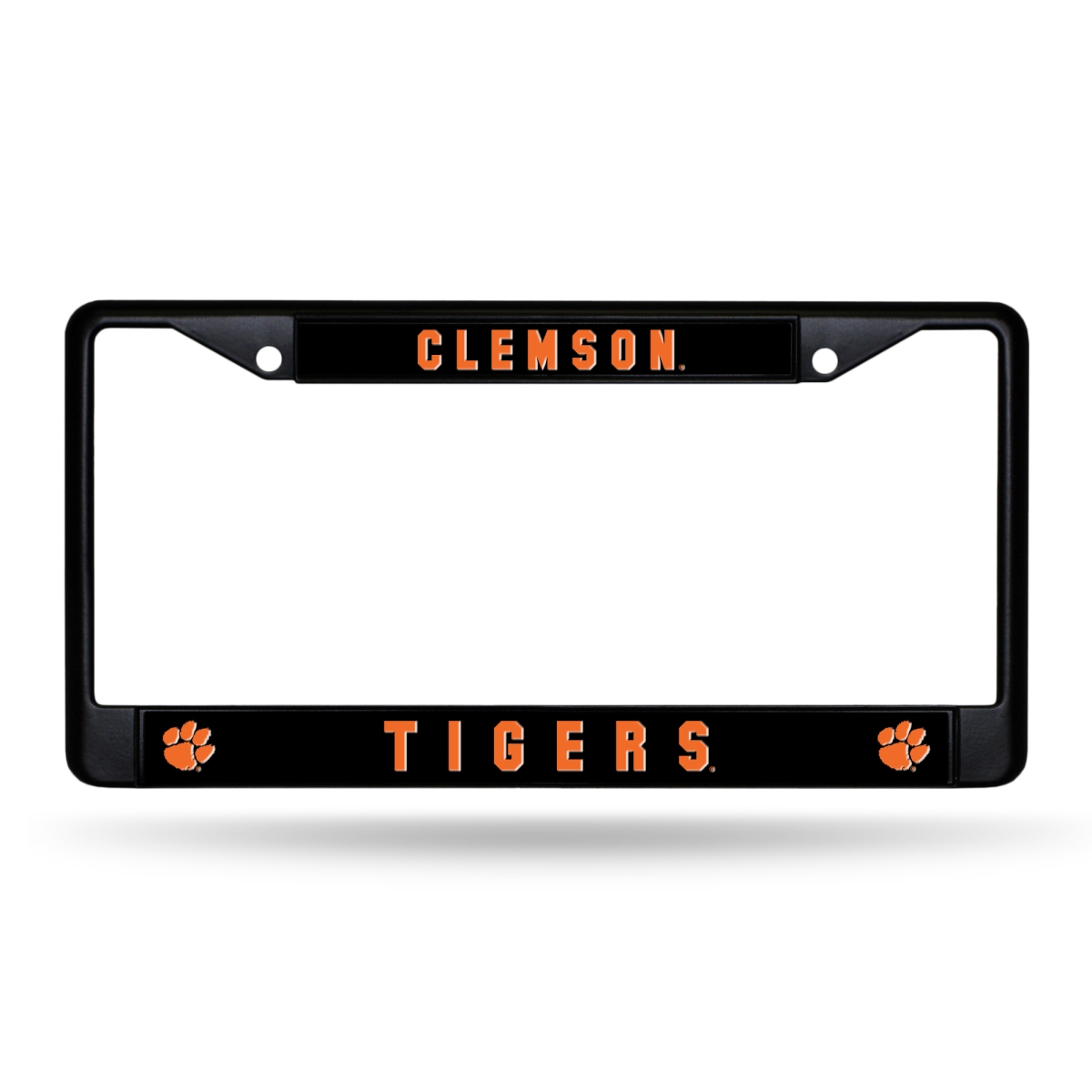 FBC120203 NCAA Clemson Tigers Black License Plate Frame, 12 x 6 in.