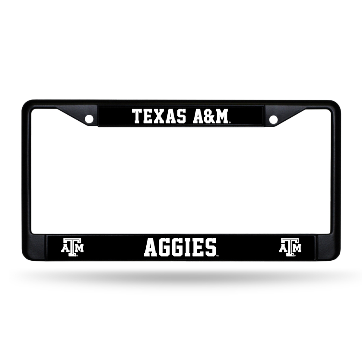 FBC260203 NCAA Texas A&M Aggies Black License Plate Frame, 12 x 6 in.