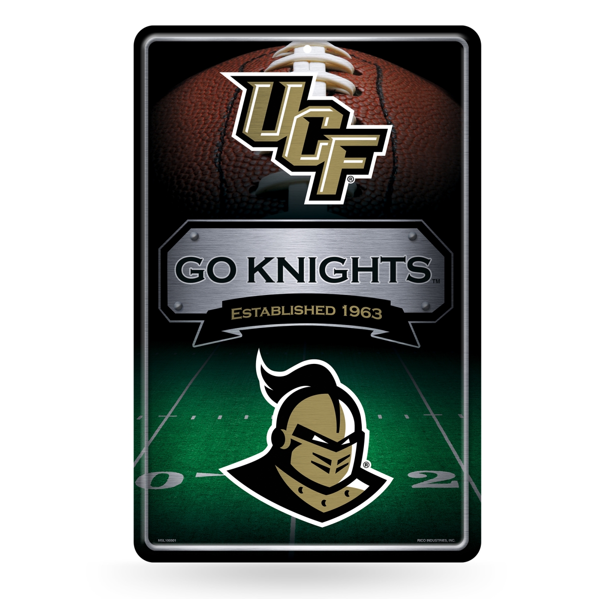 MSL100501 NCAA Central Florida Knights - UCF 11 x 17 in. Home Decor Sign