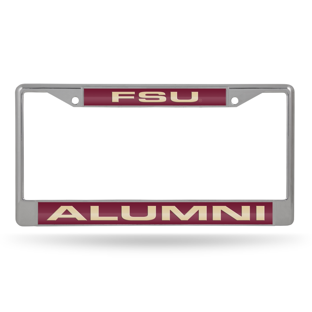 FCLA116926C NCAA Florida State Seminoles Alumni Chrome Laser License Plate Frame, 12 x 6 in.