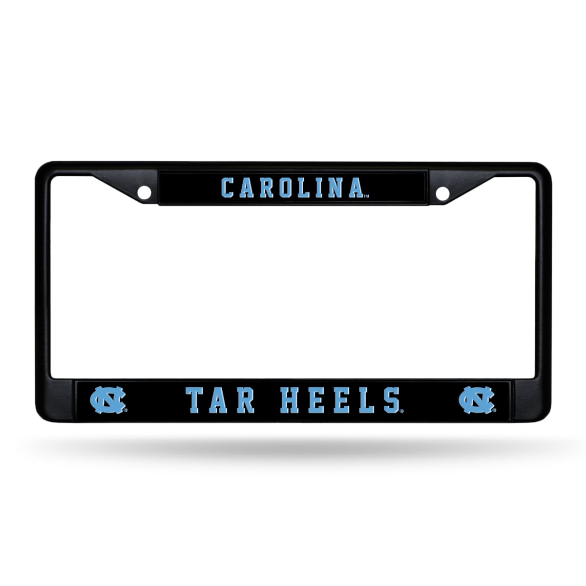 FBC130105 NCAA North Carolina Tar Heels Black License Plate Frame, 12 x 6 in.