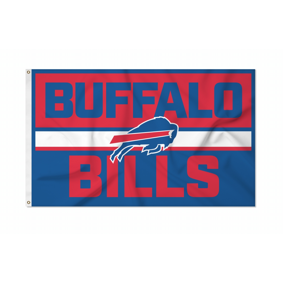FGB3560 3 x 5 ft. NFL Football Buffalo Bills Bold with Banner Flag Single Sided Indoor or Outdoor & Home Decor