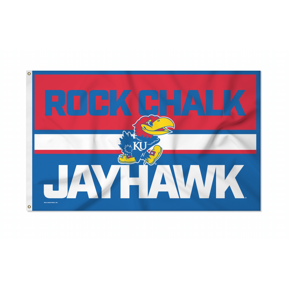 FGB310160 NCAA Kansas Jayhawks Bold 3 x 5 ft. Banner Flag