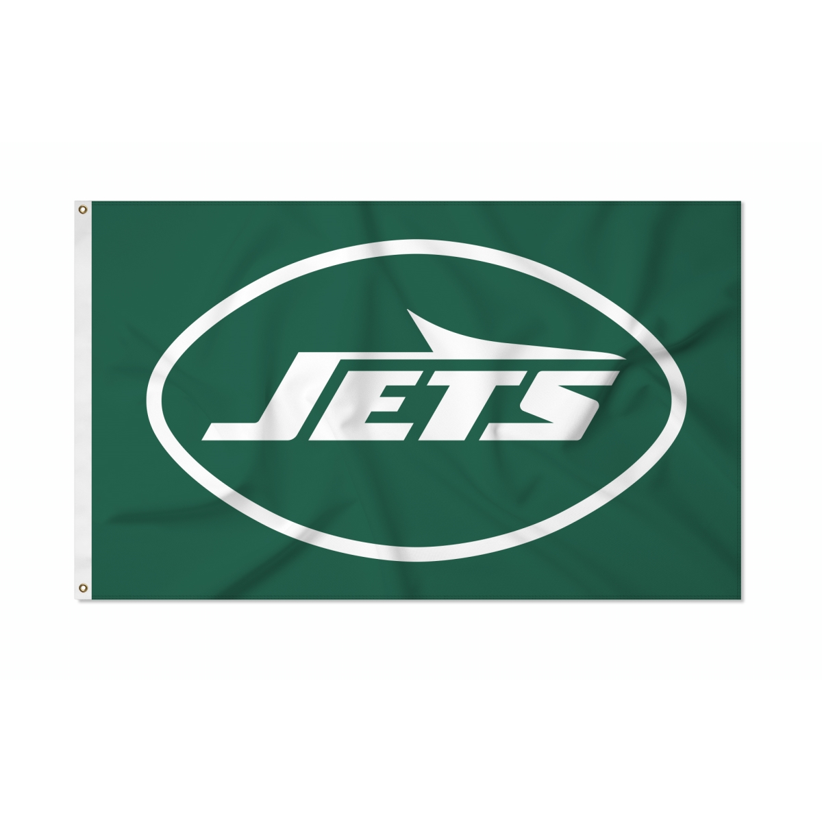 FGB2204 3 x 5 ft. NFL Football York Jets Primary Logo with Banner Flag Single Sided Indoor or Outdoor & Home Decor