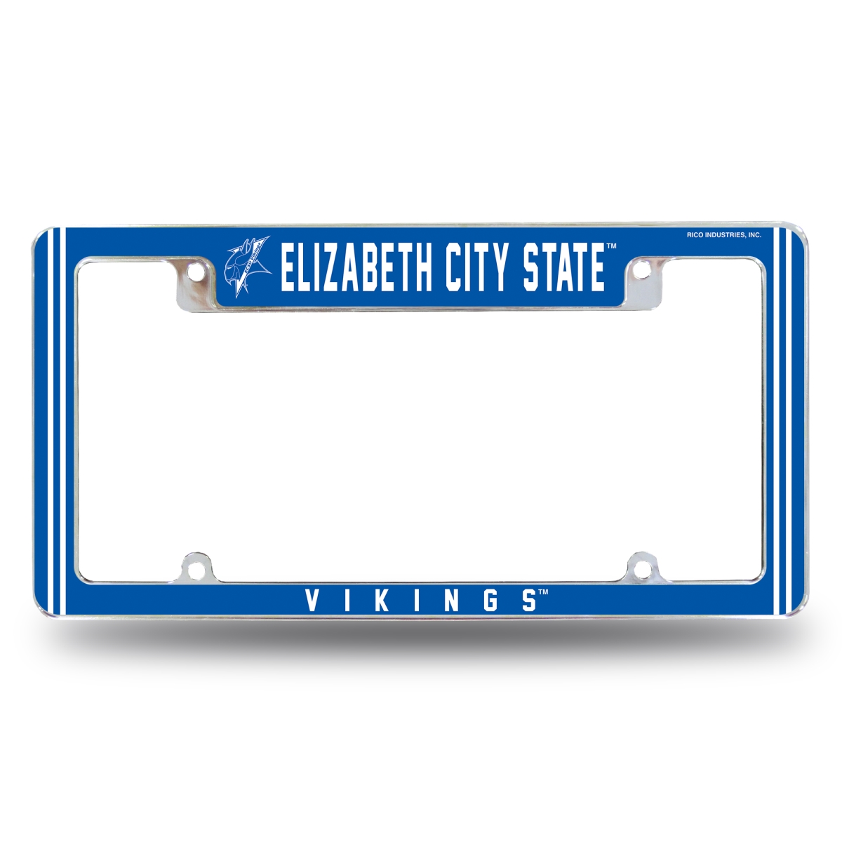 AFC132801T NCAA Elizabeth City State Vikings All Over Chrome License Plate Frame, 12 x 6 in.